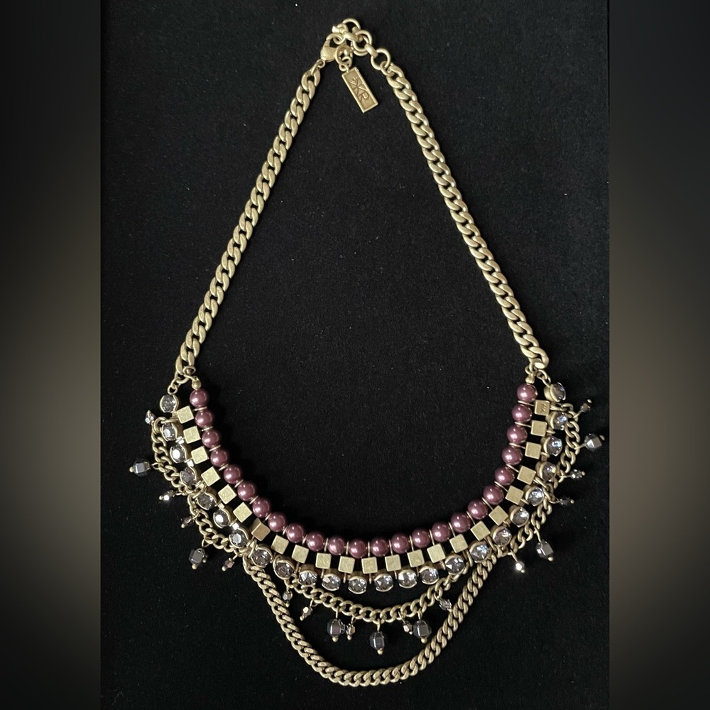 Silpada Blue Violet Bib Necklace